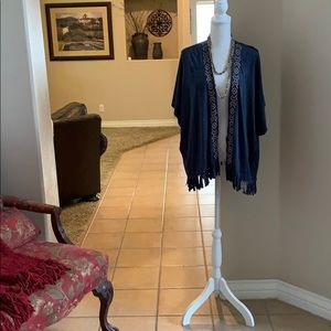 Gorgeous Double Zero western inspired cover up.